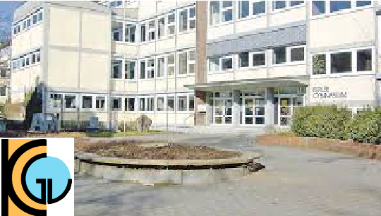 Logo und Schulgebäude des Kepler-Gymnasiums Ulm